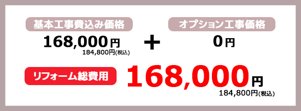 リフォーム総費用 158,000円