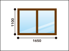 内窓設置 W1650×H1100