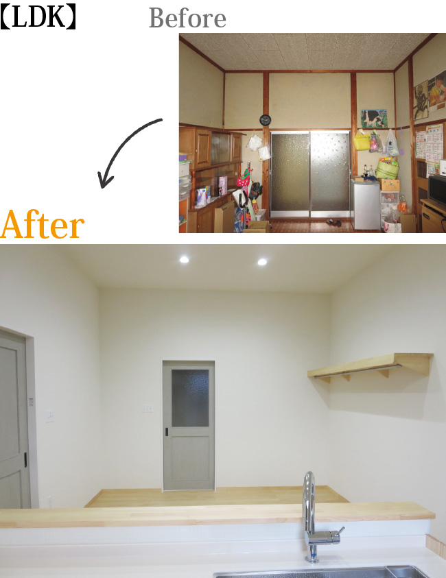 工事事例 お客様の声 インタビュー DK 子供部屋 改修 LDK